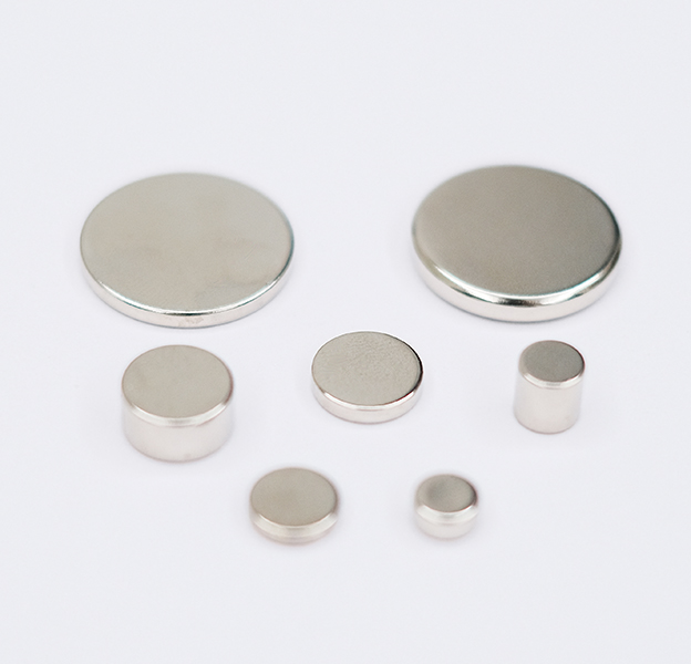 Nickel plated circular neodymium iron boron magnet